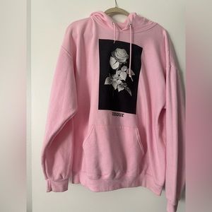 Artist Union Pink Rose Amour hoodie with pockets